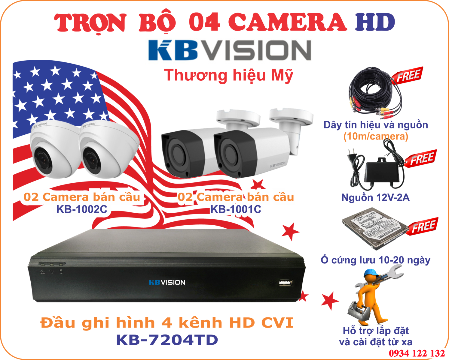 Trọn bộ camera kb sivion giá rẻ